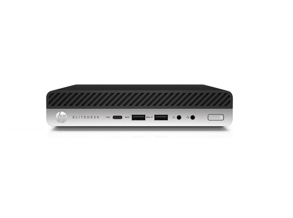 HP EliteDesk 800 G4 Mini Desktop - Intel Core i5-8500T 2.1GHz, 16GB RAM, 256GB Solid State Drive, Windows 11 Pro - Refurbished