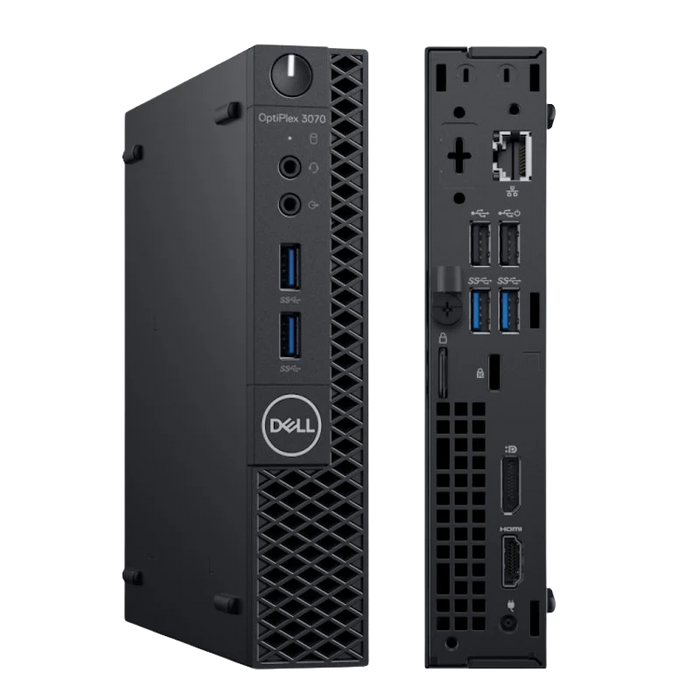 Dell OptiPlex 3070 Micro Desktop Bundle Intel i5-9500T 16GB RAM 512GB SSD Windows 11 Pro with 24'' Dell Monitor Refurbished