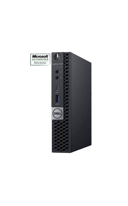 Dell OptiPlex 7060 Mini Desktop - Intel Core i5-8500T 2.4GHz, 8GB RAM, 256GB NVME SSD Windows 10 Pro - Refurbished