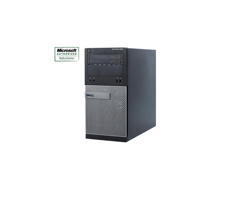 Dell OptiPlex 3010 Tower Desktop i7-3770 3.4GHz, 8GB RAM, 256GB Solid State Drive, Windows 10 Pro - Refurbished