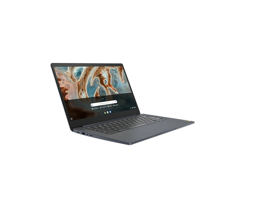 Brand New Lenovo IdeaPad 3 Chromebook, 14" HD, MediaTek MT8183, 4GB RAM, 64GB eMMC, ARM Mali-G72 MP3, Chrome OS, Abyss Blue, 82KN002GUS