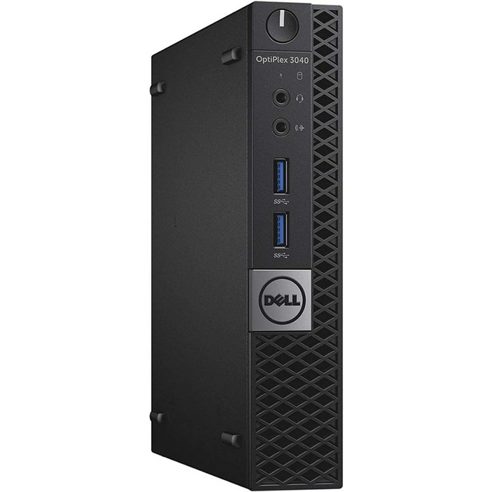 Dell 3040 Mini Desktop i5-6500T 16GB RAM 256GB Solid State Drive Wireless keyboard and mouse   Windows 10 Pro - Refurbished