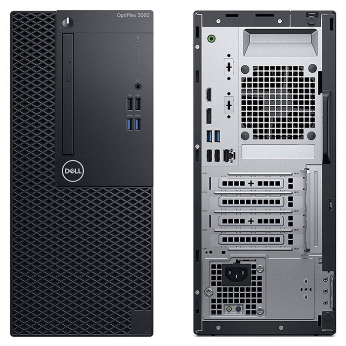 Dell OptiPlex 3060 Tower Desktop Intel Core i7-8700 3.2GHz 32GB RAM 1TB Solid State Drive, Windows 10 Pro - Refurbished