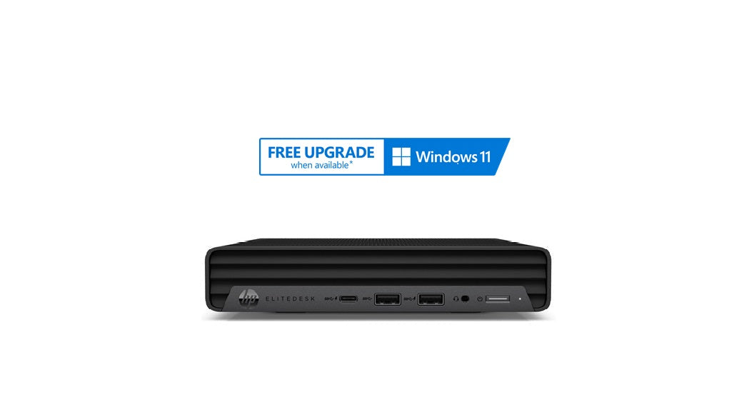 HP EliteDesk 800 G6 Mini Desktop i5-10500, 16GB RAM, 256 GB Solid State Drive, Windows 10 Pro - Refurbished