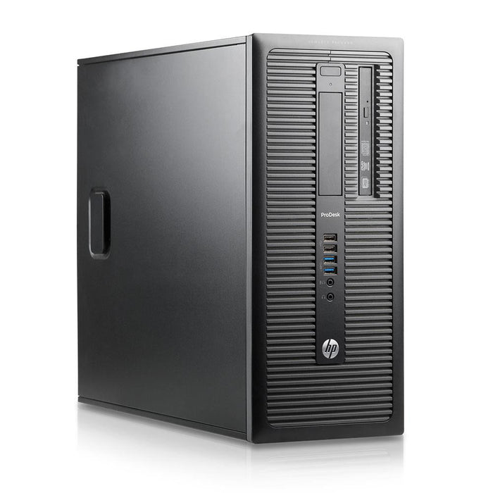 HP ProDesk 600 G1 Tower Desktop i3-4130 3.4GHz, 8GB RAM, 1TB Hard Disk Drive, DVD, Windows 10 Pro - Refurbished