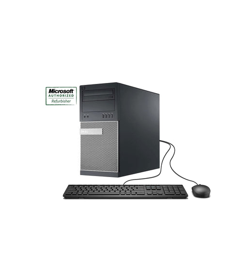 Dell Optiplex 9020 Tower Desktop i5-4570 3.2GHz, 8GB RAM, 1TB Hard Disk Drive, DVD, Windows 10 Pro - Refurbished