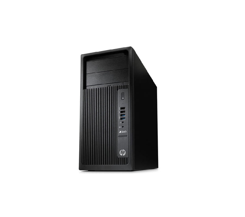 HP Workstation Z240 Tower Desktop intel-Xeon 3.2GHz, 8GB RAM, 256GB Solid State Drive, Windows 10 Pro - Refurbished