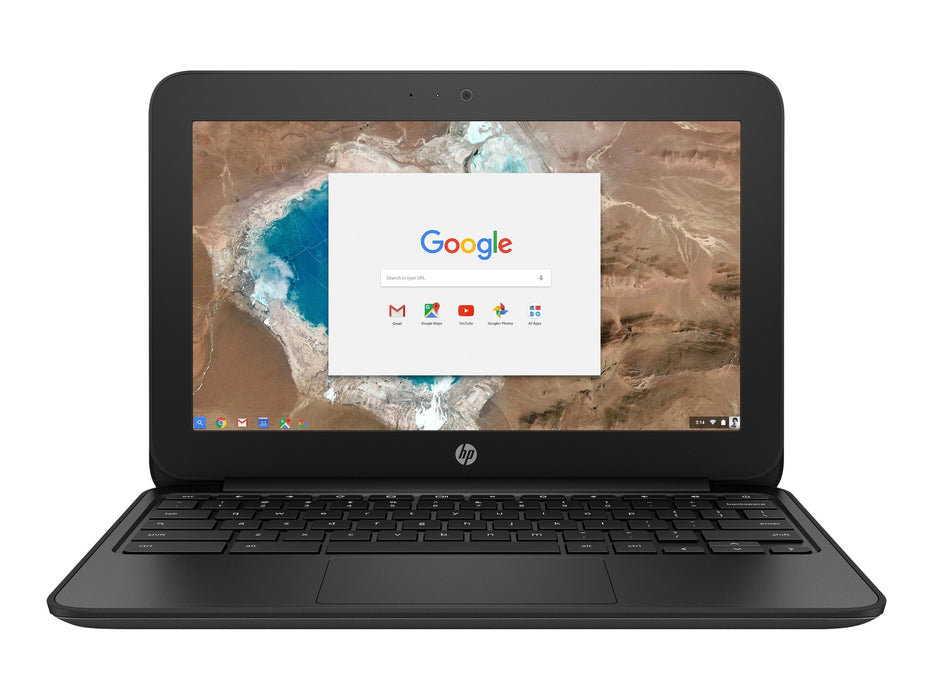 HP 11 G5 11.6" Touch Screen Chromebook Intel Celeron N3060 1.6 GHz, 4GB RAM, 16GB Solid State Drive, Webcam, Chrome OS - Refurbished